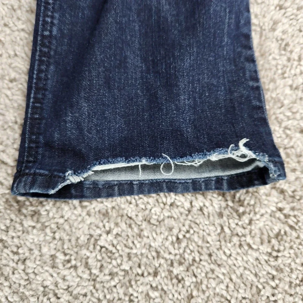 Democracy Absolution Jeans Dark Wash Distressed Stretch Denim Pants Size 10 - Picture 6 of 14